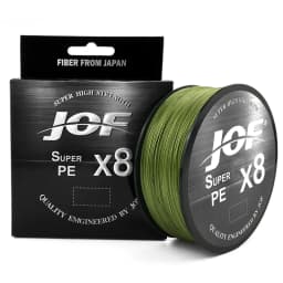 JOF X8 100M/150M/300M/500M PE Fishing Line Super Strong Braided Wire - Durable Multicolor Monofilament Line for Angling