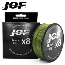 JOF X8 100M/150M/300M/500M PE Fishing Line Super Strong Braided Wire - Durable Multicolor Monofilament Line for Angling