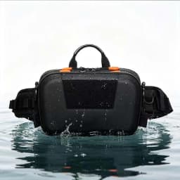 Lure Bag Fishing Gear Bag Multi-Functional Waist Bag Cross-Body Bag Large Capacity Fishing Rod Bag
