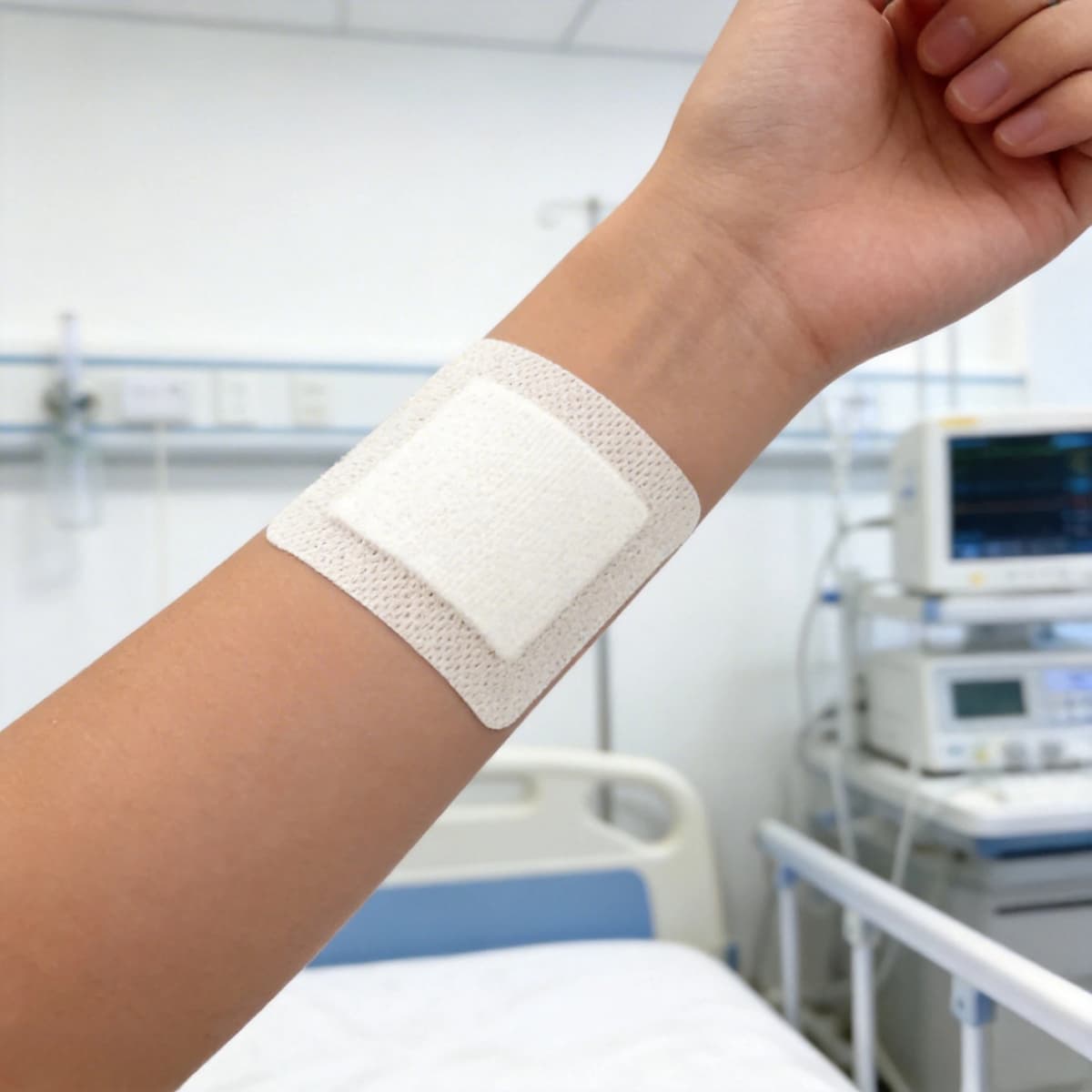 12/25Pcs Large Size Hypoallergenic Non-woven Wound Dressing Band Aid Bandage Large Wound First Aid 6*7cm