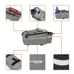 ESLNF Large Waterproof Seat Cycling Pannier Bicycle For B-SOUL Capacity Bike Mountain Travel Back Bag