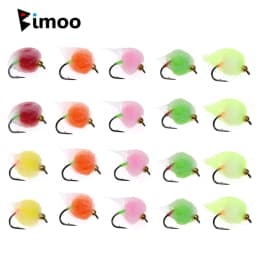8/12pcs Bead Head Glo Bug Salmon Egg Fly Salmon Fish Roe Wet Flies Fast Sinking Trout Steelhead Fishing Artificial Bait Lure
