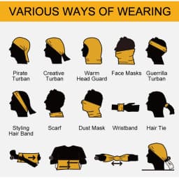 GTUBIKE Ice Silk Bandana Neck Gaiter Breathable UV Protection Hiking Face Mask Outdoor Sports Sunscreen Fishing Face Cover Scarf
