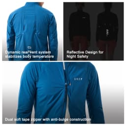 GRC Cycling Apparel Unisex Tech Wind Jacket Windproof Breathable for Outdoor Cycling