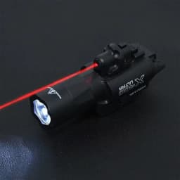 X400U Tactical Flashlight with Laser Sight, Dual-Mode White Light & Red Laser, One-Button Switch, Aircraft Aluminum Alloy, Quick