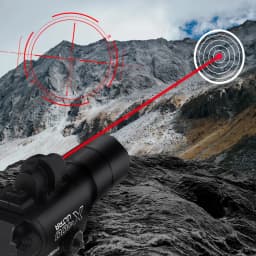 X400U Tactical Flashlight with Laser Sight, Dual-Mode White Light & Red Laser, One-Button Switch, Aircraft Aluminum Alloy, Quick