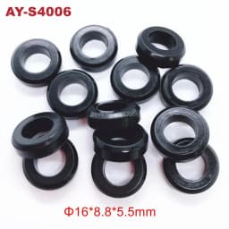 300pieces Fuel Injector Lower Rubber Seal forMitsubishi Mazda Toyota(16*8.8*5.5mm AY-S4006)