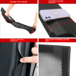 Trunk Protector Sill Guard For Tesla Model 3 2019-2023 Anti-Scratch Mat Rear Cargo Threshold Bumper TPE Pad Door ABS Side Cover