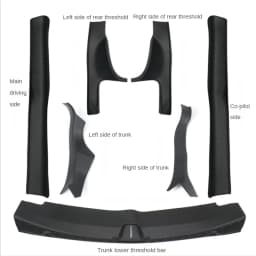 Trunk Protector Sill Guard For Tesla Model 3 2019-2023 Anti-Scratch Mat Rear Cargo Threshold Bumper TPE Pad Door ABS Side Cover