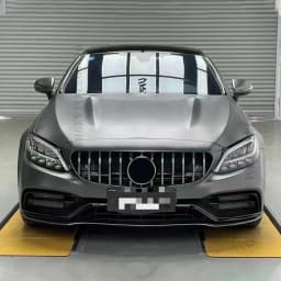 GT Style Front Grille Bumper Grill For Mercedes W205 Benz C C205 S205 C43 2014-2021 like C260 C250 C180 C200 C300 Sport Tuning