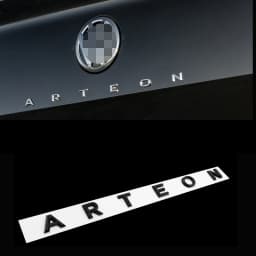 3D Font Letter Logo For VW CC Arteon Car Styling Modified Trunk Logo Black Badge Sticker Car Decoration Accessories