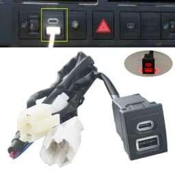 Car Phone Charger Socket Double QC3.0 Type C PD USB Charging Power Adapter For VW Volkswagen Polo 9n Polo 9n3 04-11 Accessories