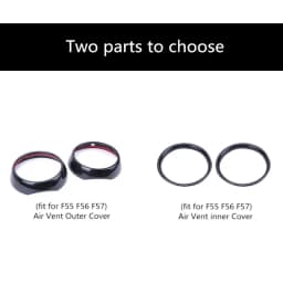 Car Air Vent Ring Outlet Cover Case Carbon Fiber Shell Housing Sticker Decor For Mini Cooper One S JCW F55 F56 F57 Accessories