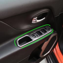 For Jeep Renegade 2015 2016 2017 2018 2019 2020 2021 2022 2023 ABS Car Window Glass Lift Switch Button Panel Trim Cover Stickers