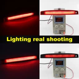 1X Third 3Rd Brake Light, LED Stop Lamp for Renault Megane MK II 2003-2008 Rear Tail Light, Red Shell OEM:8200175538