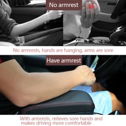 BLALION Armrest Support Elbow Rest Pad Armrest Extender With Console Storage Organizer Adjustable Height Arm Rest Box Accessory