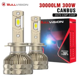30000LM H7 LED Canbus Car Headlight Super HB4 H11 H4 H1 9012 HB3 9005 9006 H8 Lights Plug-N-Play Bulbs 300W 6000K Auto Lamp 2PC