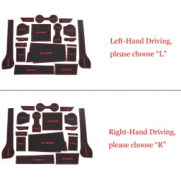 Smabee for ISUZU D-MAX 2021 - 2024 DMAX Anti-Slip Gate Slot Cup Mat Non-Slip Door Groove Pad Car Interior Accessories Coaster
