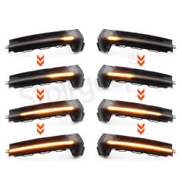 For Audi A3 8V S3 RS3 LED Dynamic Turn Signal Light Flashing Water Side Mirror Indicator Blinker 2013 2014 2015 2016 2017 2018
