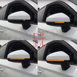 For Audi A3 8V S3 RS3 LED Dynamic Turn Signal Light Flashing Water Side Mirror Indicator Blinker 2013 2014 2015 2016 2017 2018