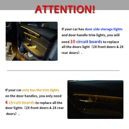 4/10PCs LED Door Panel Ambient Lights For BMW 2 3 4 5 7 Series F48 X1 F82 F83 M4 F45 F46 F30 F31 F34 F32 F33 F36 F10 F11 F07 F01