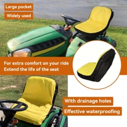 Waterproof Riding Lawn Mower Seat Cover Cushion LP92334 for John Deere Tractor Gator 300D Oxford Padded