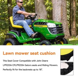 Waterproof Riding Lawn Mower Seat Cover Cushion LP92334 for John Deere Tractor Gator 300D Oxford Padded