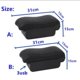Universal Car Armrest Box Universal Model Armrest Car Accessories Storage Box Retrofit Parts Increase Relieve Fatigue