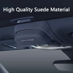 QHCP Car Sunglasses Holder Case Modified Suede Roof Handle Glasses Storage Box Auto Interior Accessories For 2018-2025 Lexus ES