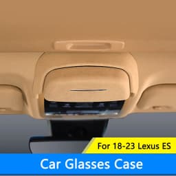 QHCP Car Sunglasses Holder Case Modified Suede Roof Handle Glasses Storage Box Auto Interior Accessories For 2018-2025 Lexus ES