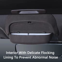 QHCP Car Sunglasses Holder Case Modified Suede Roof Handle Glasses Storage Box Auto Interior Accessories For 2018-2025 Lexus ES