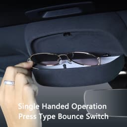 QHCP Car Sunglasses Holder Case Modified Suede Roof Handle Glasses Storage Box Auto Interior Accessories For 2018-2025 Lexus ES