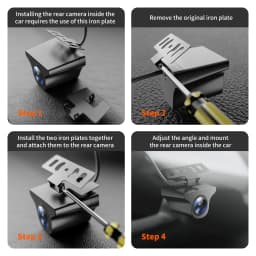 WOLFBOX Upgraded WDR Rear Camera for G840S / G930 / G850 / G900 / G910 / G850 PRO 1080P Waterproof AHD Car Rear View Camera