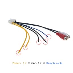 10 Pin Car Stereo Amplifier Power Harness Sub-woofer RCA Plug For Pioneer TS-WX1210A TS-WX101A TS-WX300TA TS-WX300A TS-WX400DA