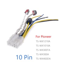 10 Pin Car Stereo Amplifier Power Harness Sub-woofer RCA Plug For Pioneer TS-WX1210A TS-WX101A TS-WX300TA TS-WX300A TS-WX400DA