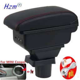 For MINI Cooper Armrest Box For MINI Cooper R50 R52 R53 R56 R57 R58 F55 F56 F57 Countryman R60 F60 Armrest Box Retrofit Parts