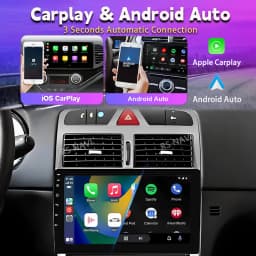 Android 16 For Peugeot 307 307CC 307SW 2002 - 2012 2013 Navigation Multimedia Player Carplay Auto Stereo DVD BT Video DSP Radio