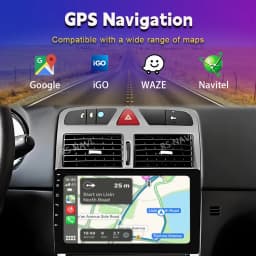 Android 16 For Peugeot 307 307CC 307SW 2002 - 2012 2013 Navigation Multimedia Player Carplay Auto Stereo DVD BT Video DSP Radio