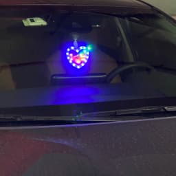 12V Car LED Atmosphere Flickering Strobe Heart Light RGB Colorful Music Sound Lamp Christmas Interior Decorative Suction Up Lamp