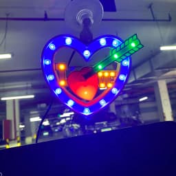 12V Car LED Atmosphere Flickering Strobe Heart Light RGB Colorful Music Sound Lamp Christmas Interior Decorative Suction Up Lamp
