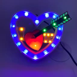 12V Car LED Atmosphere Flickering Strobe Heart Light RGB Colorful Music Sound Lamp Christmas Interior Decorative Suction Up Lamp