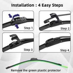 Car Wiper Blade Windshield Rubber Silicon Refill Front Window Soft Frameless Bracketless Brushes Wiper LHD RHD Accessories