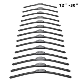 Car Wiper Blade Windshield Rubber Silicon Refill Front Window Soft Frameless Bracketless Brushes Wiper LHD RHD Accessories
