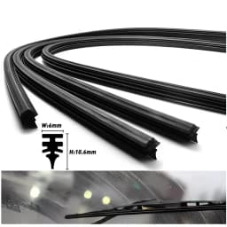Car Wiper Blade Windshield Rubber Silicon Refill Front Window Soft Frameless Bracketless Brushes Wiper LHD RHD Accessories