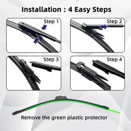 Car Wiper Blade Windshield Rubber Silicon Refill Front Window Soft Frameless Bracketless Brushes Wiper LHD RHD Accessories