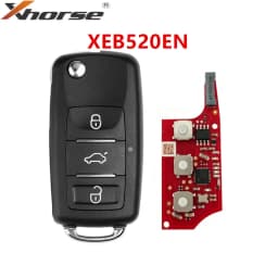 5pcs Xhorse XEB520EN Upgrade of XEB510EN B5 with XT27B Super Chip 3 Buttons Remote Key for Volkswagen Car Keys for VVDI Key Tool