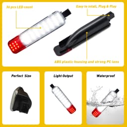 AUXITO 2Pcs LED Door Panel Lights Courtesy Lamps 12V for Chevrolet Avalanche Suburban Silverado Classic 1500 2500 3500 HD Tahoe