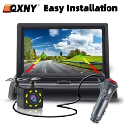 Easy Installation 4.3"5" Car Rear View Backup Camera LCD Monitor for Vehicle Van Night Vision Reverse Video Parking System