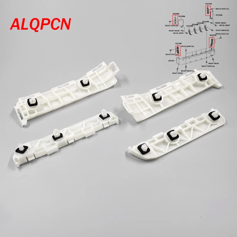 for Toyota Hiace Kdh200 2005-2019 Rear Bumper Support Bracket Small and Big 52155-2615052156-26010 52157-26010 52158-26010