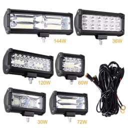 Car Work Light LED Offroad 4x4 Spotlights Fog Lamp Diode Headlight SUV ATV Tractor Boat Trucks Excavator Light Bar 12V 24V